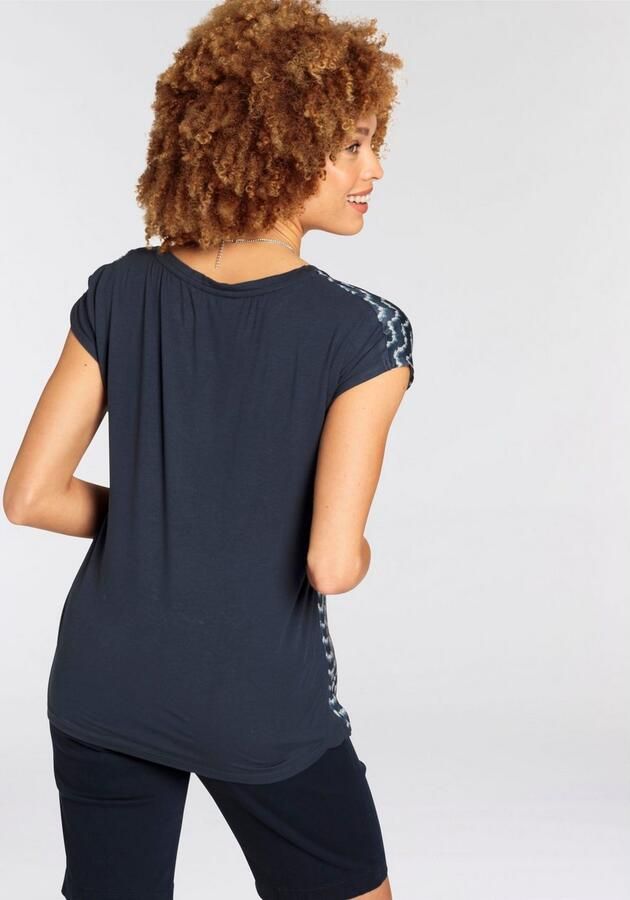 Boysen's Blouse zonder sluiting in materiaalmix in verschillende drukontwerpen nieuwe collectie - Foto 5