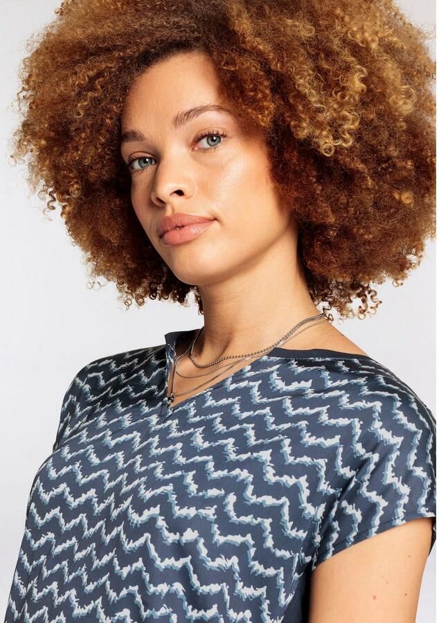 Boysen's Blouse zonder sluiting in materiaalmix in verschillende drukontwerpen nieuwe collectie - Foto 3