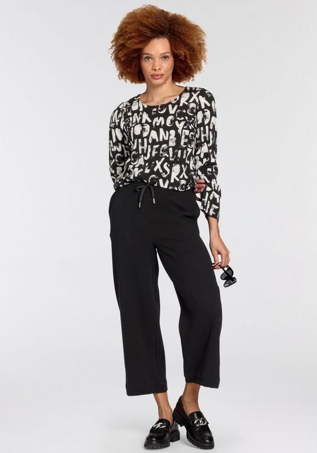 Boysen's Blouse zonder sluiting met opvallende letter alloverprint nieuwe kollectie - Foto 6