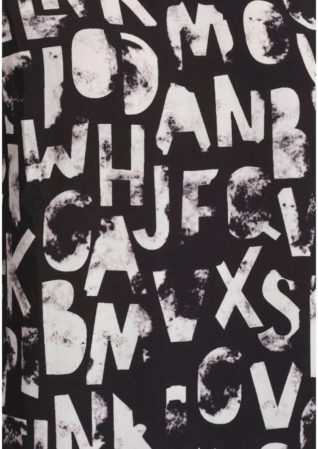 Boysen's Blouse zonder sluiting met opvallende letter alloverprint nieuwe kollectie - Foto 4