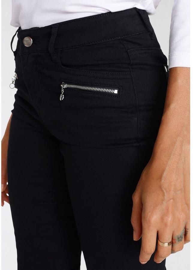 Boysen's Geweven broek met riemlussen en sier-ritsen nieuwe collectie