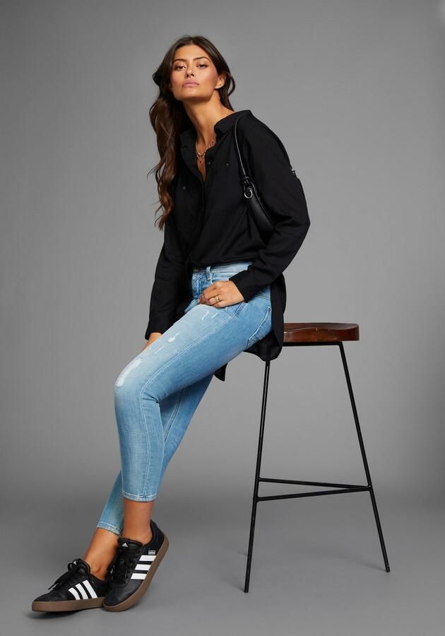 Boysen's Lange blouse met diepe zijsplitten - Foto 5