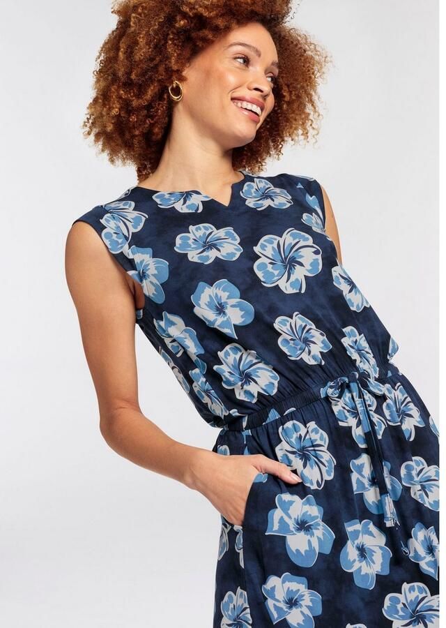 Boysen's Maxi-jurk met maritieme bloemige allover-print nieuwe kollectie - Foto 2