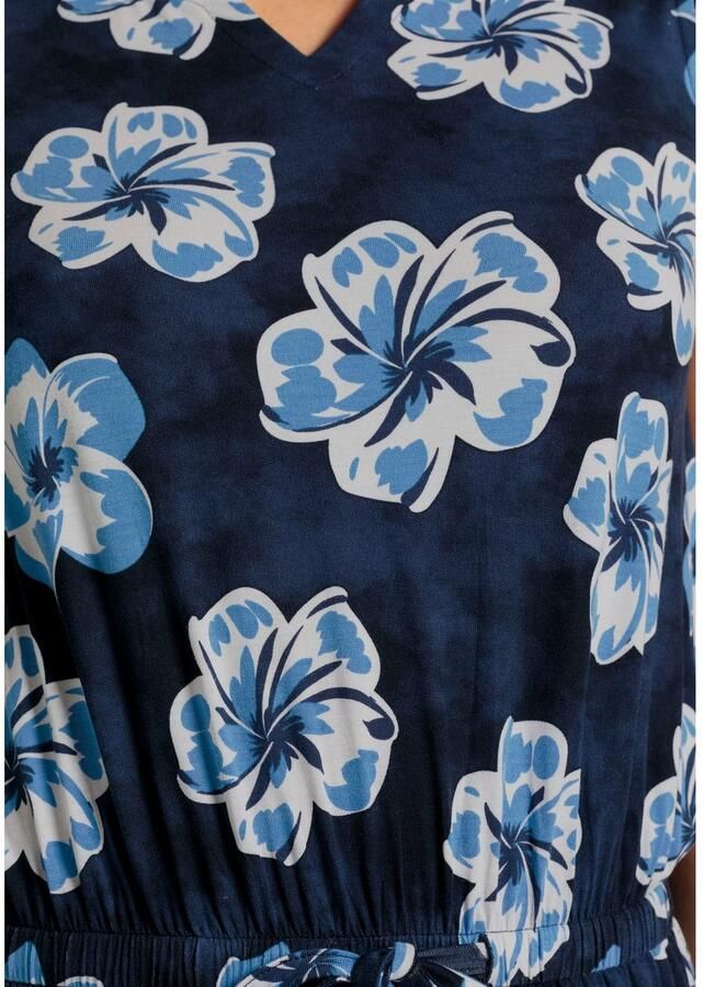 Boysen's Maxi-jurk met maritieme bloemige allover-print nieuwe kollectie