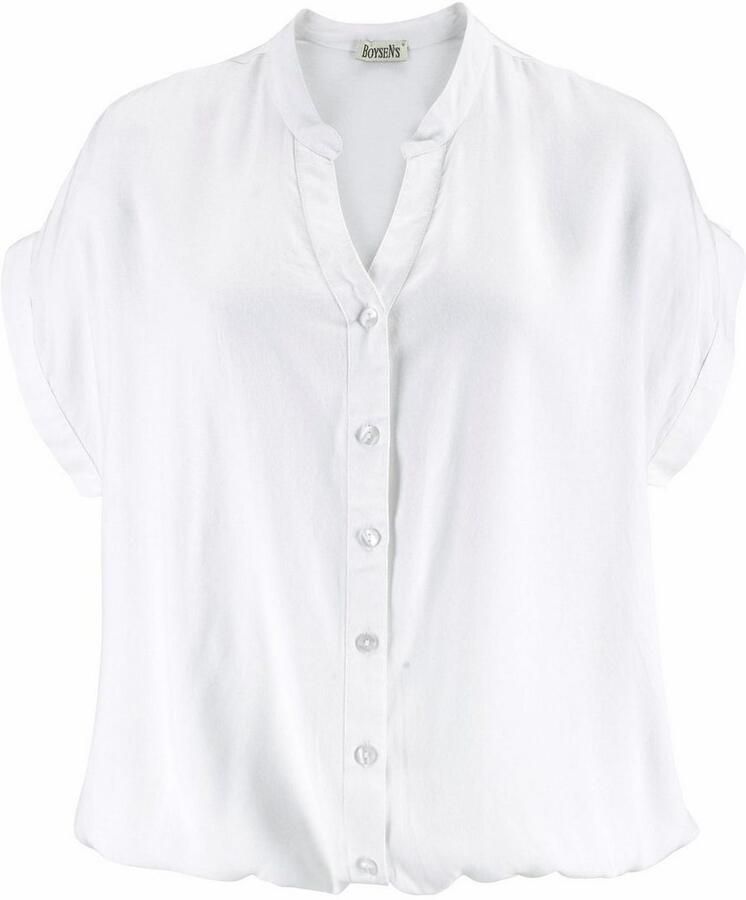 Boysen's Overhemdblouse in oversized stijl met ballonzoom - Foto 13