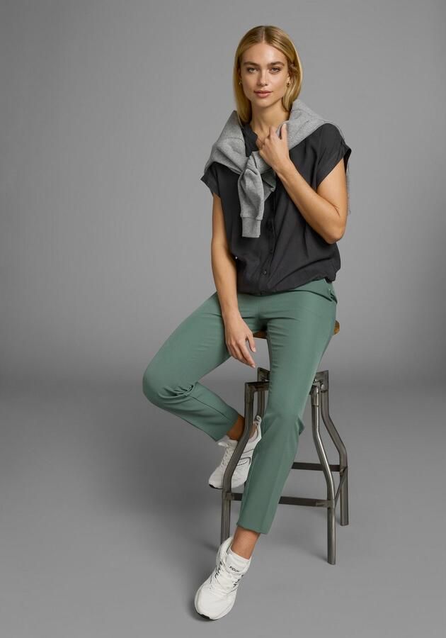 Boysen's Overhemdblouse in oversized stijl met ballonzoom - Foto 5