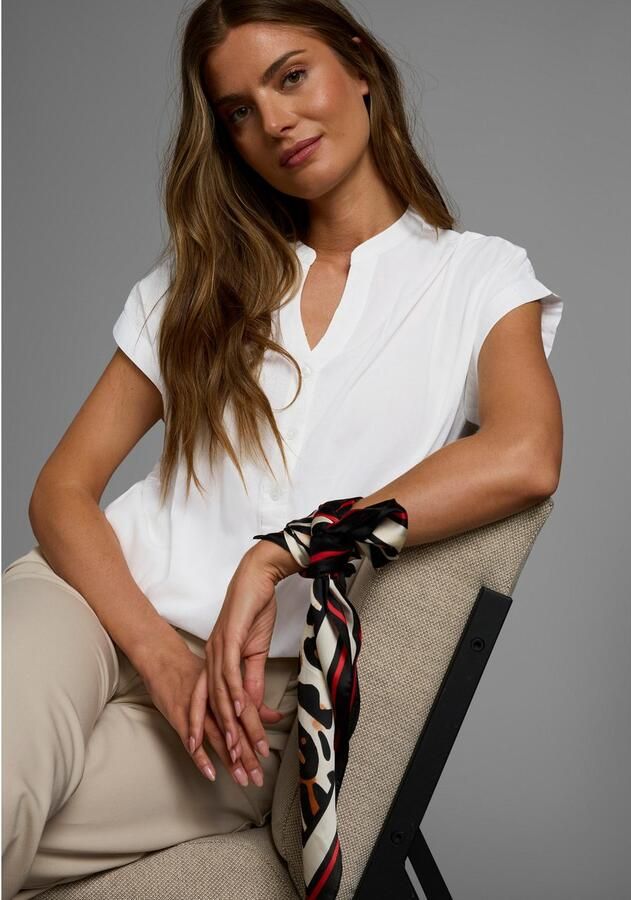 Boysen's Overhemdblouse in oversized stijl met ballonzoom - Foto 8