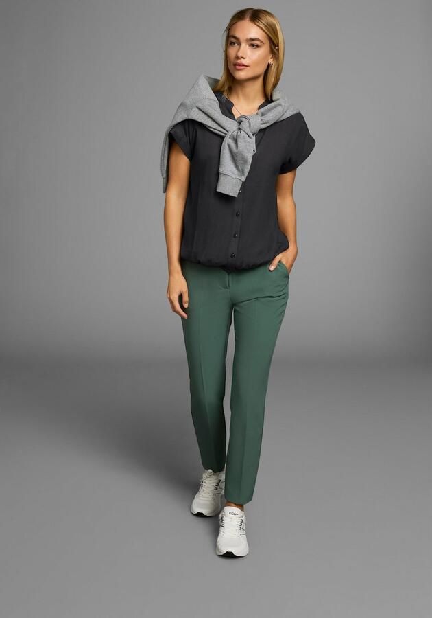 Boysen's Overhemdblouse in oversized stijl met ballonzoom - Foto 13