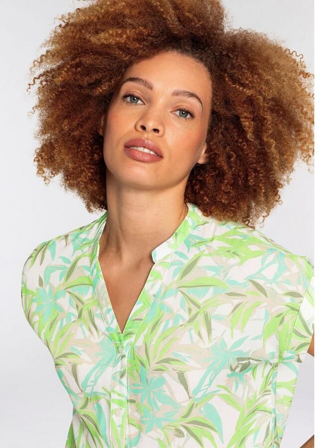 Boysen's Overhemdblouse met elastische tailleband in ballon-look nieuwe kollectie - Foto 3