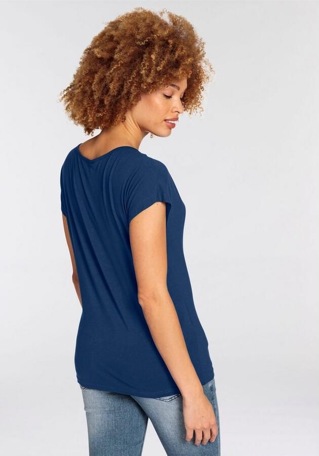 Boysen's Shirt met korte mouwen met gestreepte bies-applicatie nieuwe collectie - Foto 6