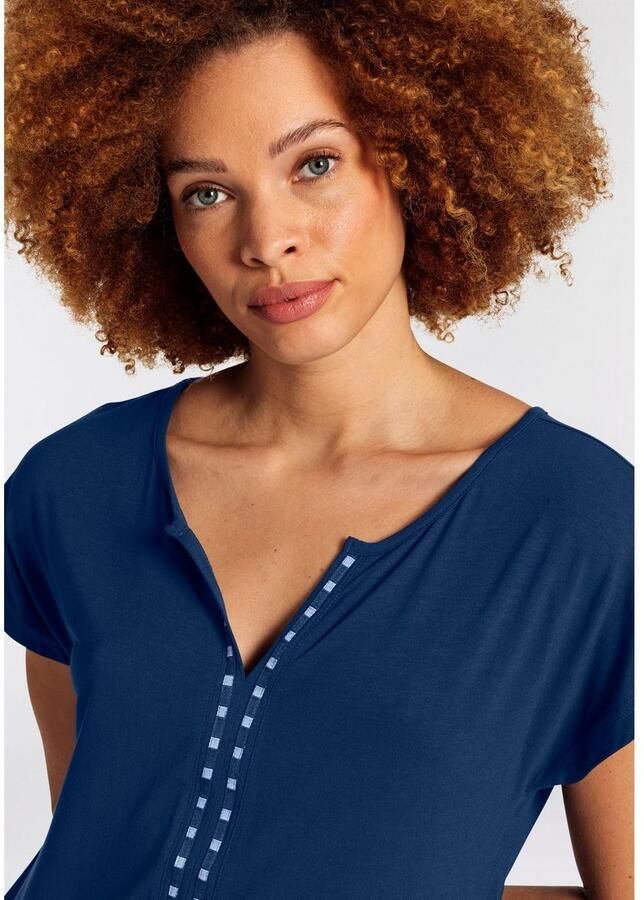 Boysen's Shirt met korte mouwen met gestreepte bies-applicatie nieuwe collectie - Foto 2