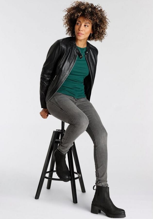 Boysen's Shirt met korte mouwen zeer figuurvolgende pasvorm elastische ribstof - Foto 7