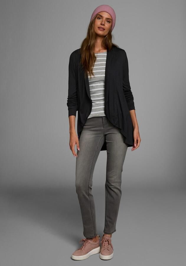 Boysen's Shirtjasje Lange mouwen met schalkraag van elastische jersey - Foto 7