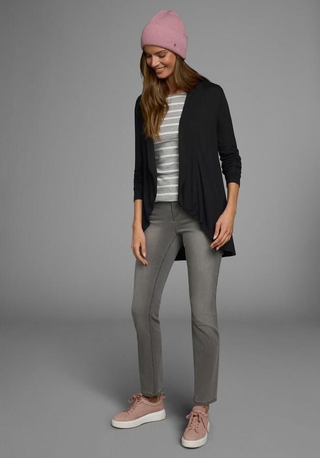 Boysen's Shirtjasje Lange mouwen met schalkraag van elastische jersey - Foto 11