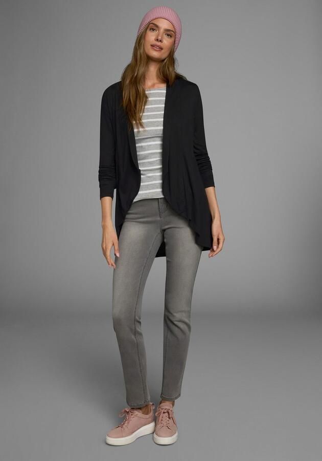 Boysen's Shirtjasje Lange mouwen met schalkraag van elastische jersey - Foto 13