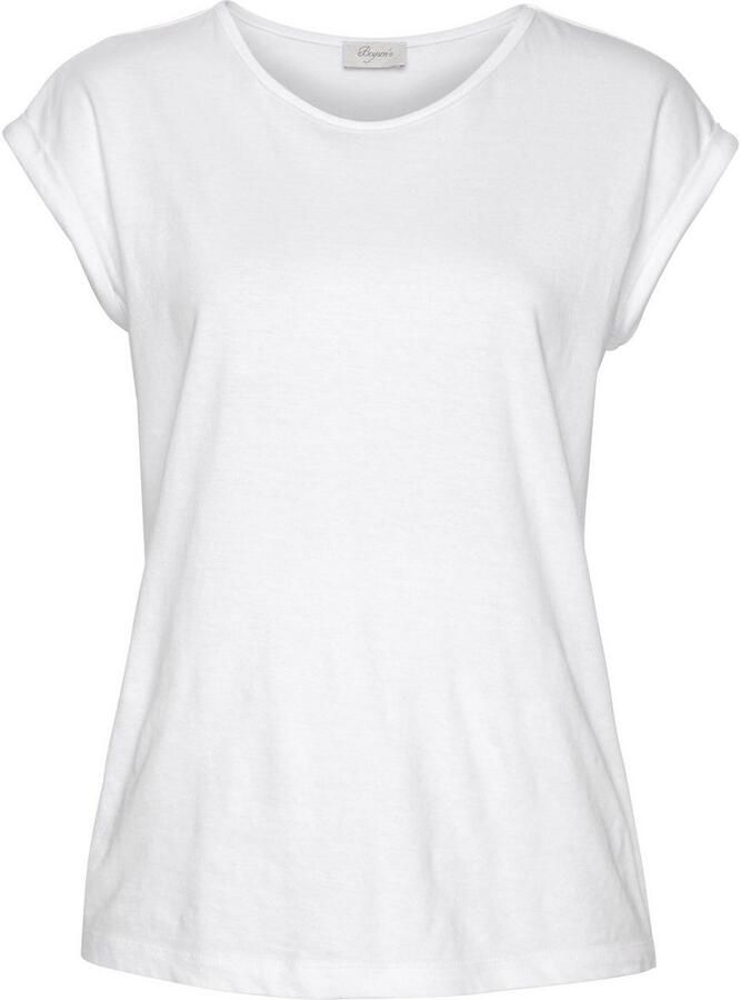 Boysen's T-shirt Korte mouwen effen ronde hals voor vrije tijd en dagelijks gebruik