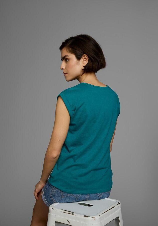 Boysen's T-shirt Korte mouwen effen ronde hals voor vrije tijd en dagelijks gebruik - Foto 8