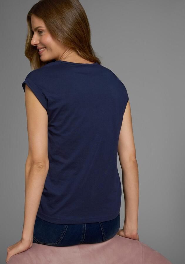 Boysen's T-shirt Korte mouwen effen ronde hals voor vrije tijd en dagelijks gebruik - Foto 3