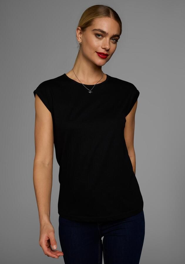 Boysen's T-shirt Korte mouwen effen ronde hals voor vrije tijd en dagelijks gebruik - Foto 4