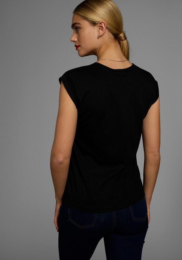 Boysen's T-shirt Korte mouwen effen ronde hals voor vrije tijd en dagelijks gebruik - Foto 5