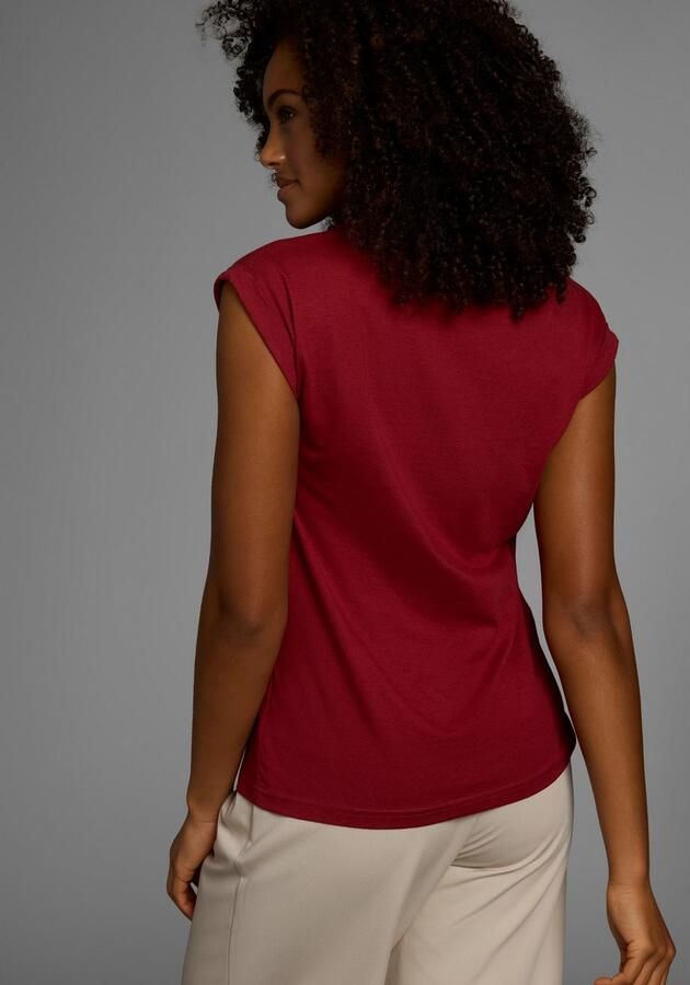 Boysen's T-shirt Korte mouwen effen ronde hals voor vrije tijd en dagelijks gebruik - Foto 11