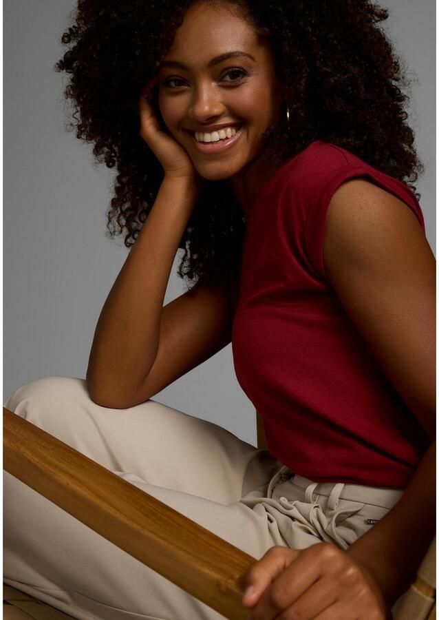 Boysen's T-shirt Korte mouwen effen ronde hals voor vrije tijd en dagelijks gebruik - Foto 3