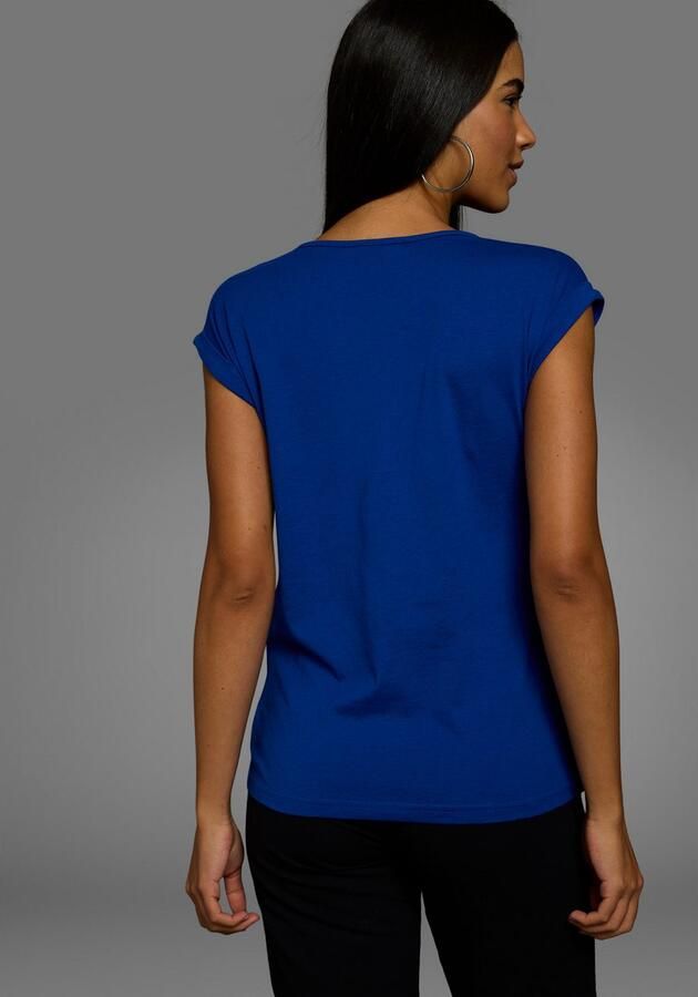 Boysen's T-shirt Korte mouwen effen ronde hals voor vrije tijd en dagelijks gebruik - Foto 4