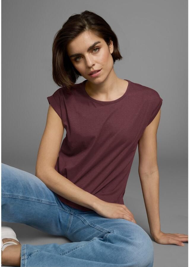 Boysen's T-shirt Korte mouwen effen ronde hals voor vrije tijd en dagelijks gebruik - Foto 4