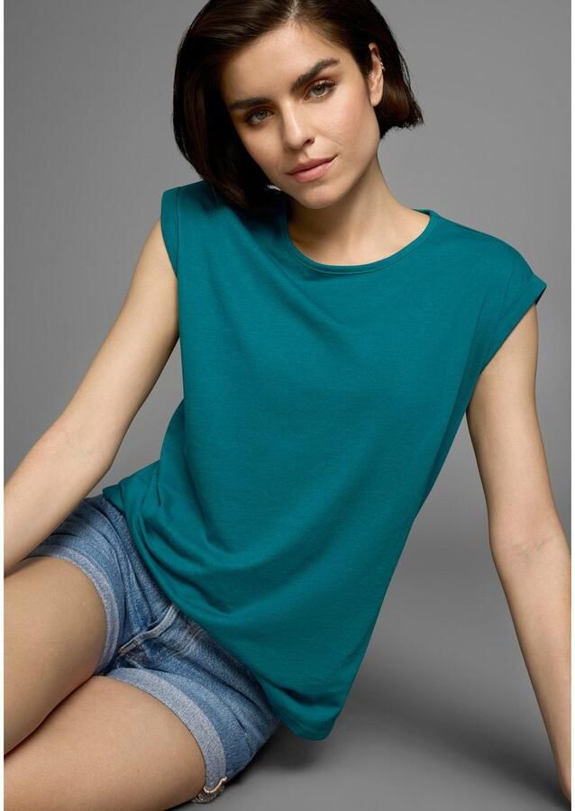 Boysen's T-shirt Korte mouwen effen ronde hals voor vrije tijd en dagelijks gebruik - Foto 2