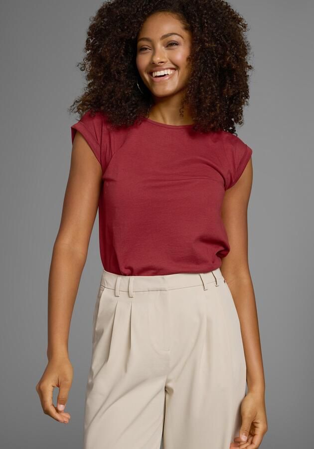 Boysen's T-shirt Korte mouwen effen ronde hals voor vrije tijd en dagelijks gebruik - Foto 9