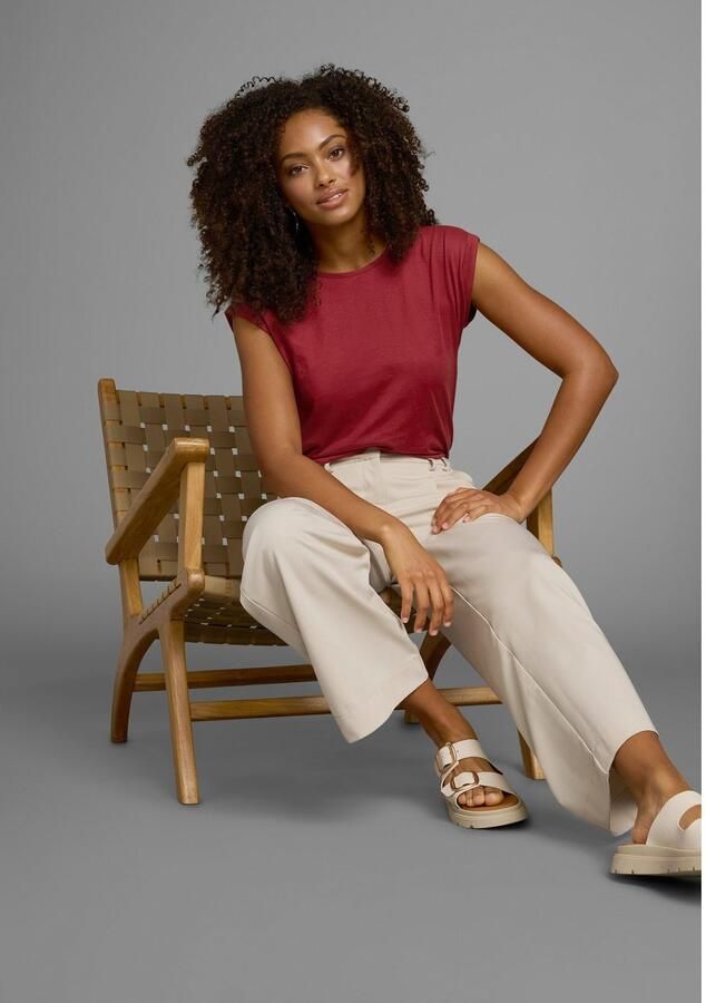 Boysen's T-shirt Korte mouwen effen ronde hals voor vrije tijd en dagelijks gebruik - Foto 6