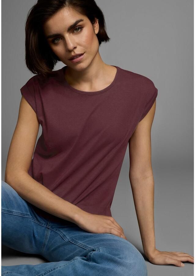 Boysen's T-shirt Korte mouwen effen ronde hals voor vrije tijd en dagelijks gebruik - Foto 3