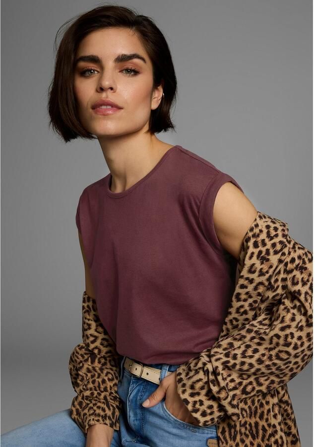 Boysen's T-shirt Korte mouwen effen ronde hals voor vrije tijd en dagelijks gebruik - Foto 6