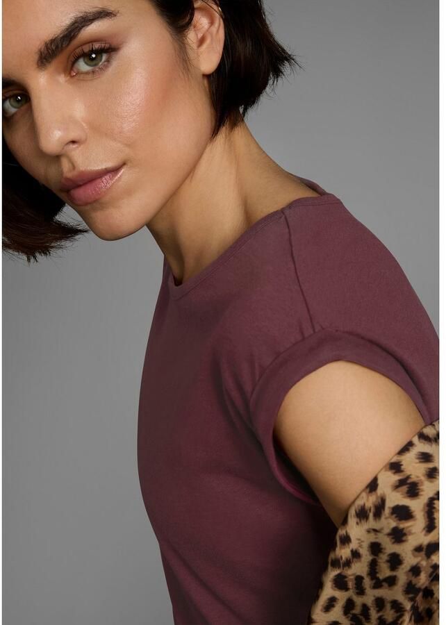 Boysen's T-shirt Korte mouwen effen ronde hals voor vrije tijd en dagelijks gebruik - Foto 2