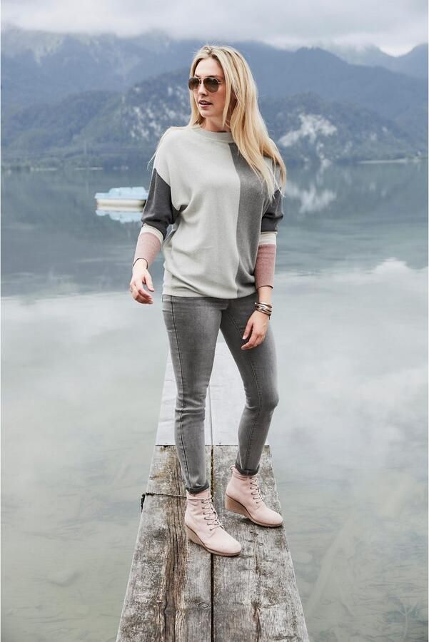 Boysen's Trui met ronde hals met modieuze pastel-colourblocking - Foto 15