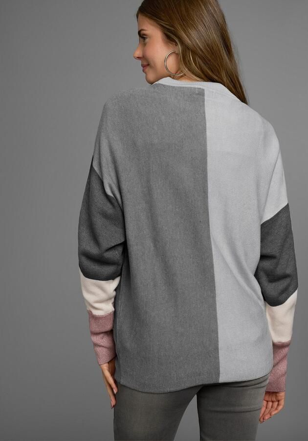 Boysen's Trui met ronde hals met modieuze pastel-colourblocking - Foto 8