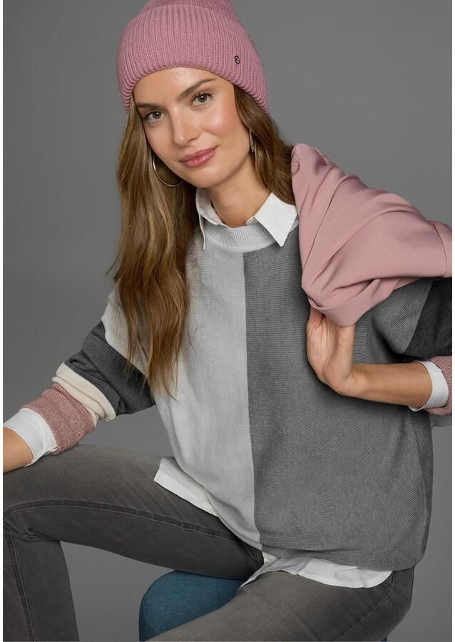 Boysen's Trui met ronde hals met modieuze pastel-colourblocking - Foto 2