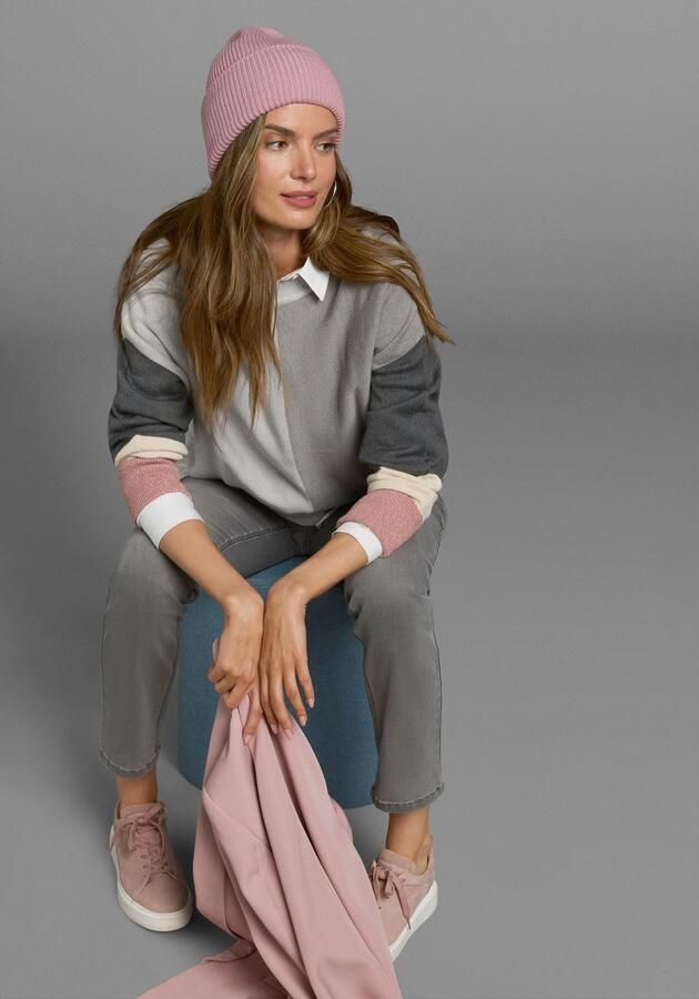 Boysen's Trui met ronde hals met modieuze pastel-colourblocking - Foto 12