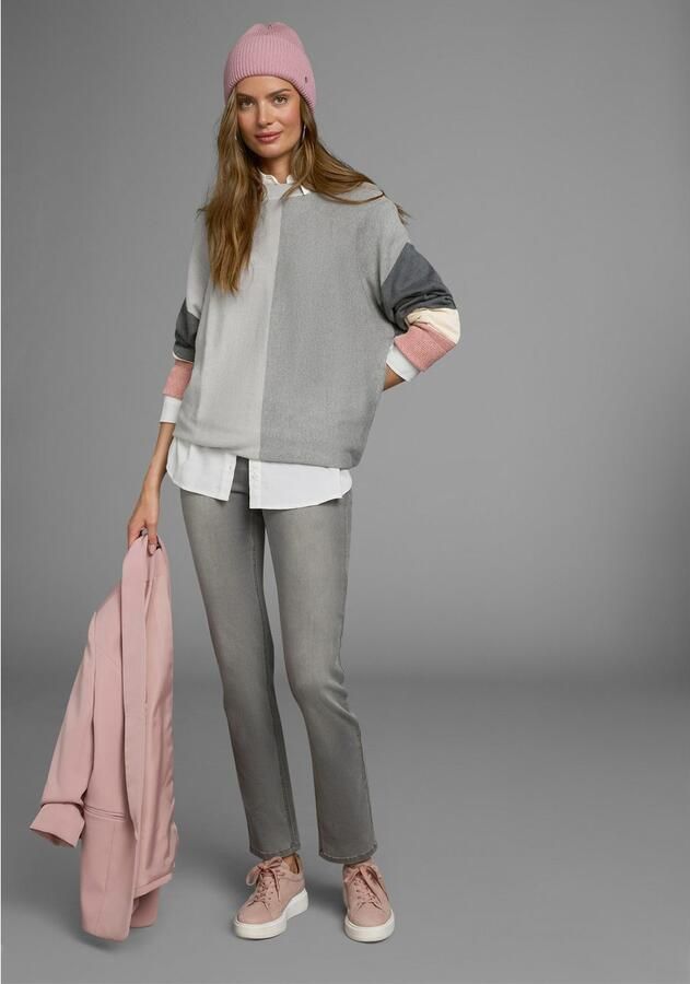 Boysen's Trui met ronde hals met modieuze pastel-colourblocking - Foto 7