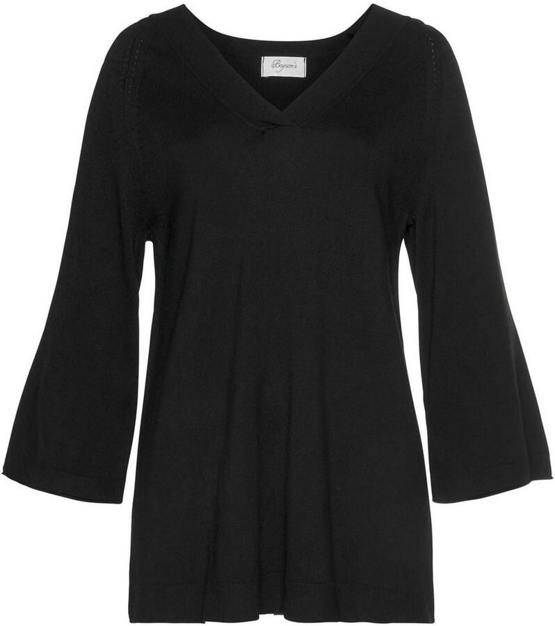 Boysen's Trui met V-hals in lichte a-vorm met 3 4-mouwen - Foto 13