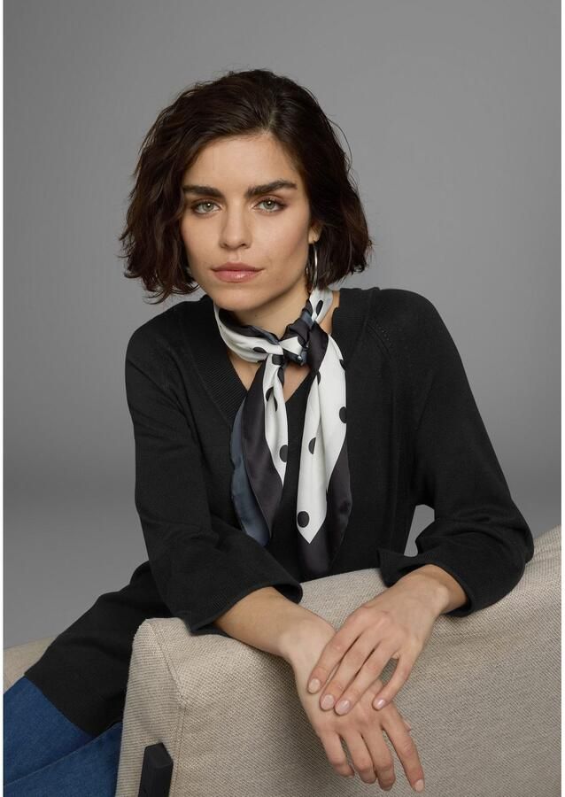 Boysen's Trui met V-hals in lichte a-vorm met 3 4-mouwen