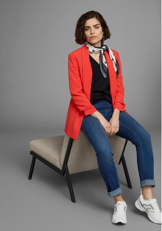 Boysen's Trui met V-hals in lichte a-vorm met 3 4-mouwen - Foto 4