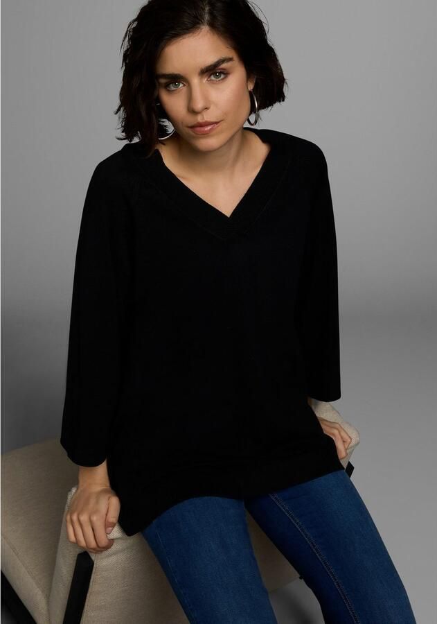 Boysen's Trui met V-hals in lichte a-vorm met 3 4-mouwen - Foto 7