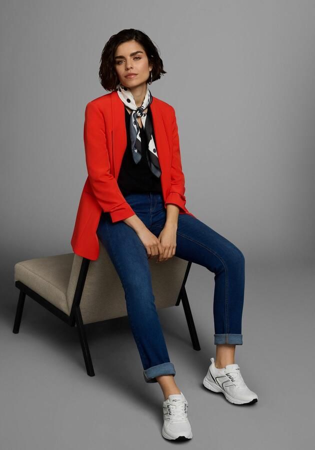 Boysen's Trui met V-hals in lichte a-vorm met 3 4-mouwen - Foto 11