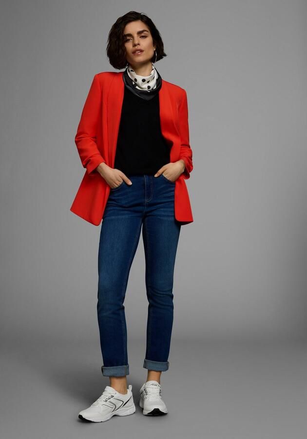 Boysen's Trui met V-hals in lichte a-vorm met 3 4-mouwen - Foto 12