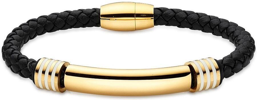 Bruno Banani Armband Sieraden cadeau roestvrijstalen armband met imitatieleer