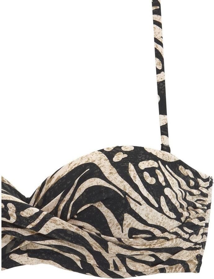 Bruno Banani Beugelbikini in bandeaumodel in trendy animal-print - Foto 2