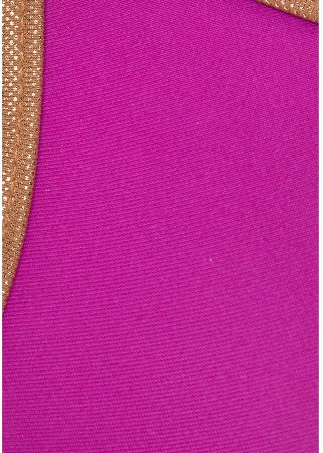 Bruno Banani Bikinitop met beugels Milano met koperkleurige paspels - Foto 3