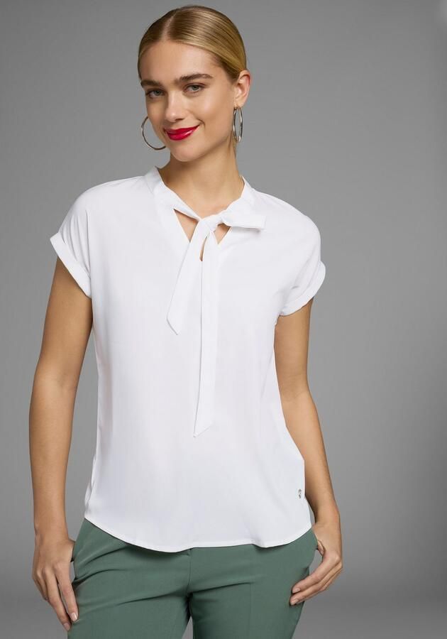 Bruno Banani Blouse met kraagstrik met bindstrik (2-delig Set van 2) - Foto 8