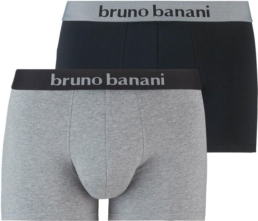 Bruno Banani Boxershort Flowing met contrasterend logo-tailleband (2 stuks Set van 2) - Foto 3